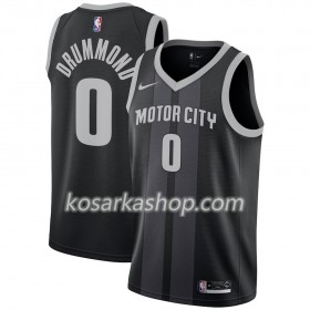 Dres Detroit Pistons Andre Drummond 0 Nike 2018-19 City Edition Crna Plava Swingman